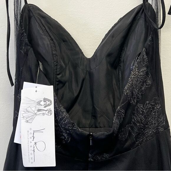 Hayley Paige Occasions Bridesmaid Gown Style 5903 Black, Size 8 - Picture 7 of 15